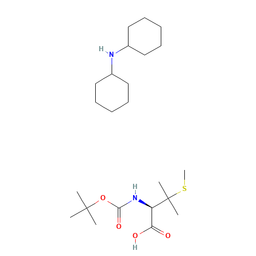 N-cyclohexylcyclohexanamine;(2R)-3-methyl-2-[(2-methylpropan-2-yl)oxycarbonylamino]-3-methylsulfanylbutanoic acid (CAS: 112898-23-4) - Related Chemical Product
