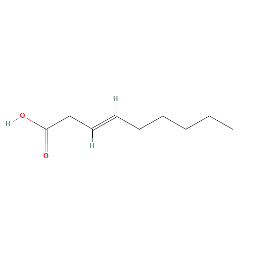 (E)-non-3-enoic acid (CAS: 4124-88-3) - Chemical Structure and Molecular Formula 