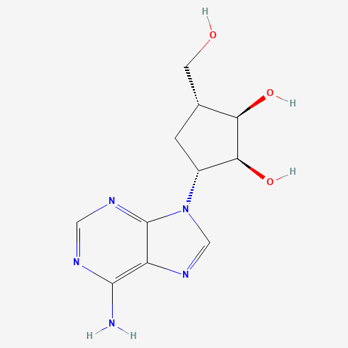 (1R,2S,3R,5R)-3-(6-aminopurin-9-yl)-5-(hydroxymethyl)cyclopentane-1,2-diol (CAS: 19186-33-5) - Related Chemical Product