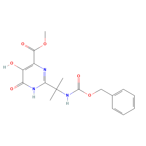 methyl 2-[1,1,1,3,3,3-hexadeuterio-2-(phenylmethoxycarbonylamino)propan-2-yl]-5-hydroxy-4-oxo-1H-pyrimidine-6-carboxylate (CAS: 1100750-73-9) - Related Chemical Product