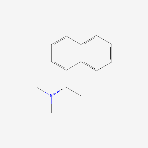 (1S)-N,N-dimethyl-1-naphthalen-1-ylethanamine (CAS: 121045-73-6) - Chemical Structure and Molecular Formula 