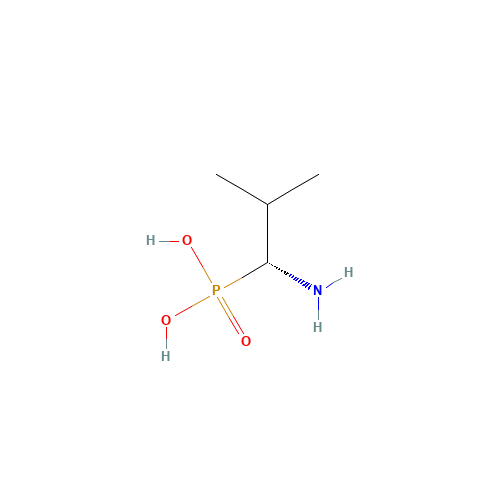 [(1R)-1-amino-2-methylpropyl]phosphonic acid (CAS: 66254-56-6) - Chemical Structure and Molecular Formula 