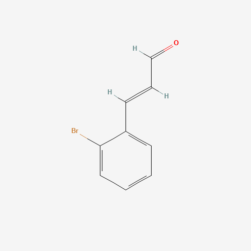 (E)-3-(2-bromophenyl)prop-2-enal (CAS: 138555-58-5) - Chemical Structure and Molecular Formula 