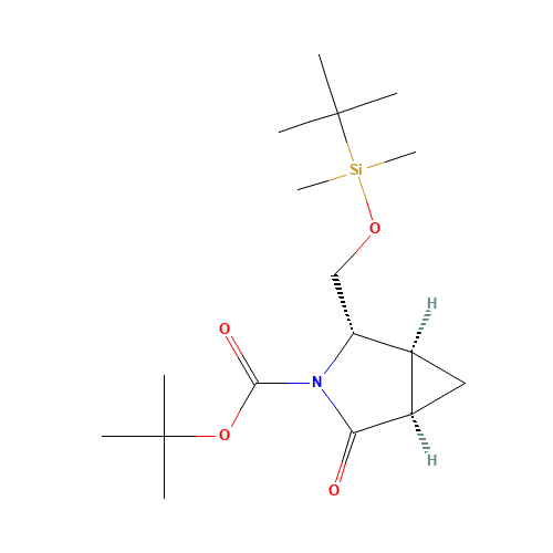 tert-butyl (1R,4S,5S)-4-[[tert-butyl(dimethyl)silyl]oxymethyl]-2-oxo-3-azabicyclo[3.1.0]hexane-3-carboxylate (CAS: 220623-07-4) - Related Chemical Product