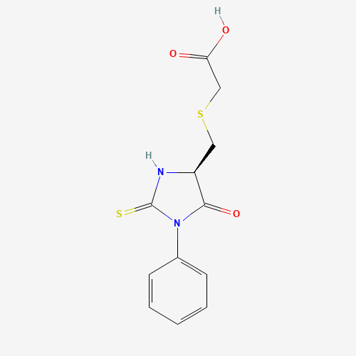 2-[[(4R)-5-oxo-1-phenyl-2-sulfanylideneimidazolidin-4-yl]methylsulfanyl]acetic acid (CAS: 29635-91-4) - Related Chemical Product