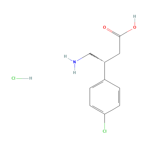 (3R)-4-amino-3-(4-chlorophenyl)butanoic acid;hydrochloride (CAS: 63701-55-3) - Related Chemical Product
