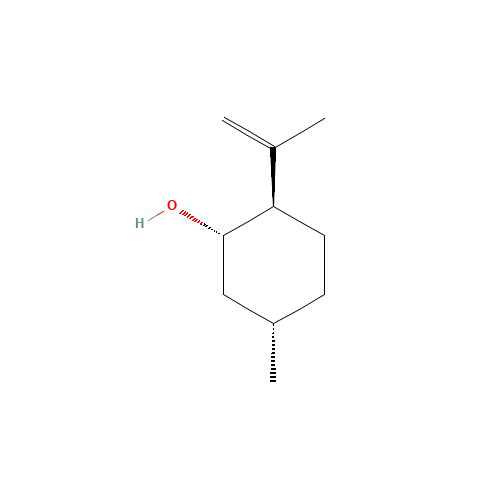 (1S,2R,5S)-5-methyl-2-prop-1-en-2-ylcyclohexan-1-ol (CAS: 104870-56-6) - Chemical Structure and Molecular Formula 