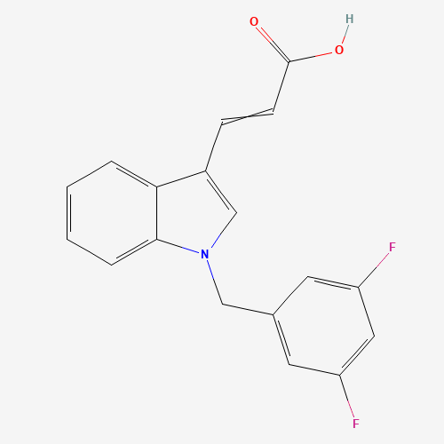 (E)-3-[1-[(3,5-difluorophenyl)methyl]indol-3-yl]prop-2-enoic acid (CAS: 307352-81-4) - Related Chemical Product