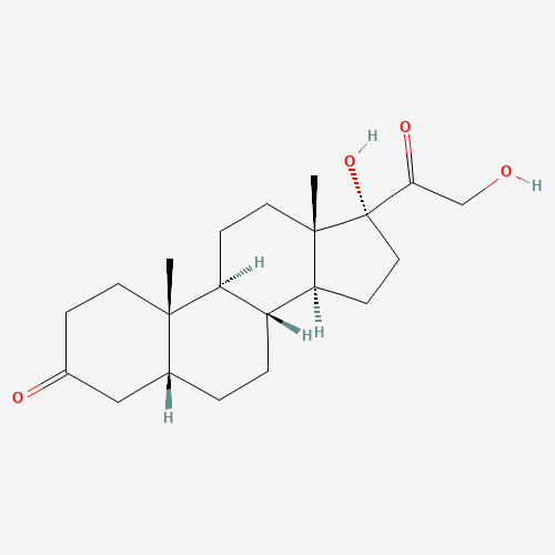 (5R,8R,9S,10S,13S,14S,17R)-17-hydroxy-17-(2-hydroxyacetyl)-10,13-dimethyl-2,4,5,6,7,8,9,11,12,14,15,16-dodecahydro-1H-cyclopenta[a]phenanthren-3-one (CAS: 566-42-7) - Related Chemical Product