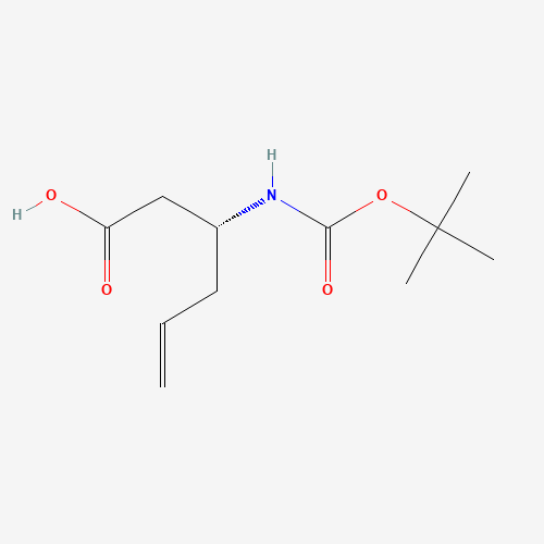 (3R)-3-[(2-methylpropan-2-yl)oxycarbonylamino]hex-5-enoic acid (CAS: 269726-94-5) - Related Chemical Product