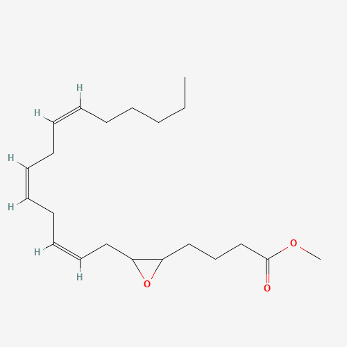 methyl 4-[3-[(2Z,5Z,8Z)-tetradeca-2,5,8-trienyl]oxiran-2-yl]butanoate (CAS: 122799-12-6) - Chemical Structure and Molecular Formula 