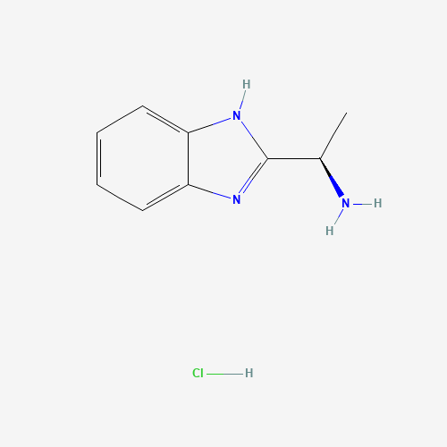 (1R)-1-(1H-benzimidazol-2-yl)ethanamine;hydrochloride (CAS: 1234996-74-7) - Chemical Structure and Molecular Formula 