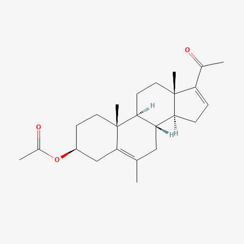 [(3S,8R,9S,10R,13S,14S)-17-acetyl-6,10,13-trimethyl-2,3,4,7,8,9,11,12,14,15-decahydro-1H-cyclopenta[a]phenanthren-3-yl] acetate (CAS: 20867-46-3) - Related Chemical Product