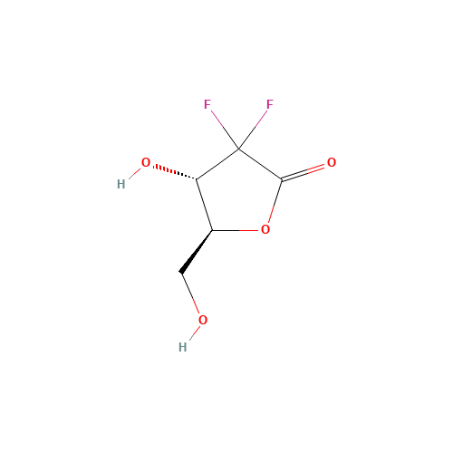 (4S,5S)-3,3-difluoro-4-hydroxy-5-(hydroxymethyl)oxolan-2-one (CAS: 166275-25-8) - Related Chemical Product