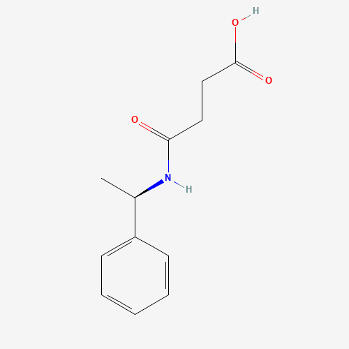 4-oxo-4-[[(1R)-1-phenylethyl]amino]butanoic acid (CAS: 21752-33-0) - Chemical Structure and Molecular Formula 