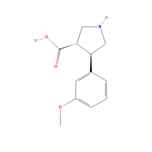 (3S,4R)-4-(3-methoxyphenyl)pyrrolidine-3-carboxylic acid (CAS: 937692-64-3) - Related Chemical Product