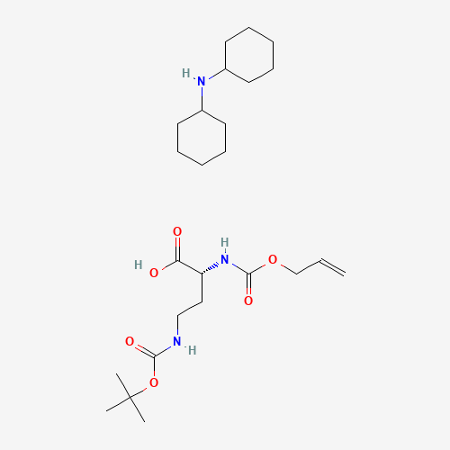 N-cyclohexylcyclohexanamine;(2R)-4-[(2-methylpropan-2-yl)oxycarbonylamino]-2-(prop-2-enoxycarbonylamino)butanoic acid (CAS: 350820-59-6) - Related Chemical Product