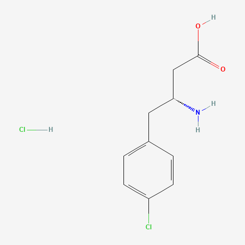 (3R)-3-amino-4-(4-chlorophenyl)butanoic acid;hydrochloride (CAS: 331763-59-8) - Related Chemical Product