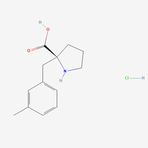 (2S)-2-[(3-methylphenyl)methyl]pyrrolidine-2-carboxylic acid;hydrochloride (CAS: 1049742-05-3) - Related Chemical Product