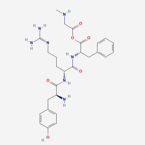 2-[[(2S)-2-[[(2R)-2-[[(2S)-2-amino-3-(4-hydroxyphenyl)propanoyl]amino]-5-(diaminomethylideneamino)pentanoyl]amino]-3-phenylpropanoyl]-methylamino]acetic acid (CAS: 90549-86-3) - Related Chemical Product