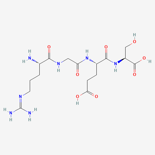 (4S)-4-[[2-[[(2S)-2-amino-5-(diaminomethylideneamino)pentanoyl]amino]acetyl]amino]-5-[[(1S)-1-carboxy-2-hydroxyethyl]amino]-5-oxopentanoic acid (CAS: 93674-97-6) - Related Chemical Product