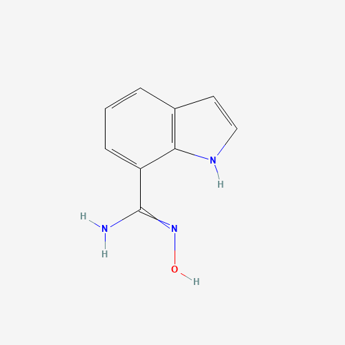 N'-hydroxy-1H-indole-7-carboximidamide (CAS: 1201146-92-0) - Chemical Structure and Molecular Formula 