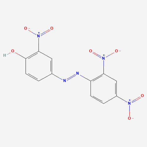 (4Z)-4-[(2,4-dinitrophenyl)hydrazinylidene]-2-nitrocyclohexa-2,5-dien-1-one (CAS: 54261-72-2) - Chemical Structure and Molecular Formula 