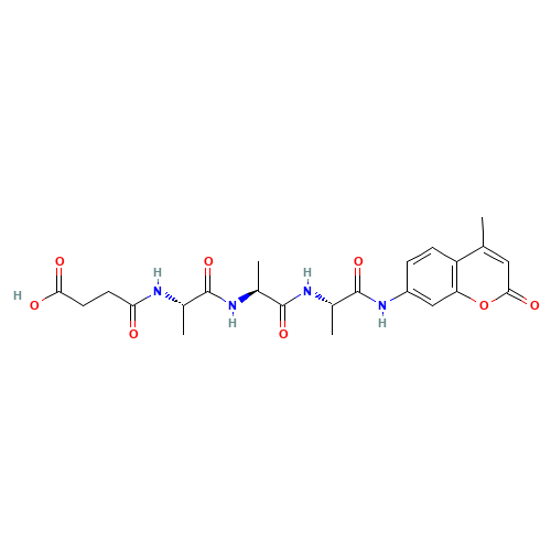 4-[[(2S)-1-[[(2S)-1-[[(2S)-1-[(4-methyl-2-oxochromen-7-yl)amino]-1-oxopropan-2-yl]amino]-1-oxopropan-2-yl]amino]-1-oxopropan-2-yl]amino]-4-oxobutanoic acid (CAS: 73617-90-0) - Related Chemical Product