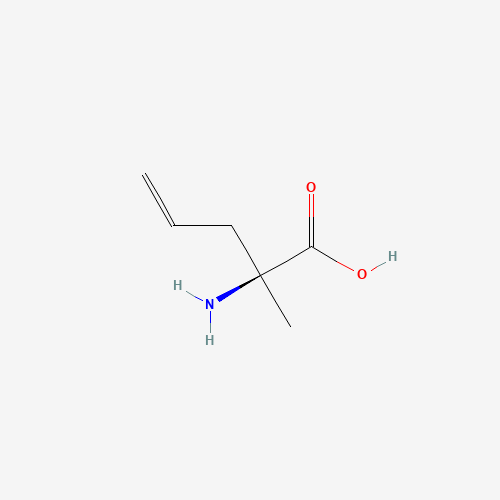 (2S)-2-amino-2-methylpent-4-enoic acid (CAS: 16820-25-0) - Chemical Structure and Molecular Formula 