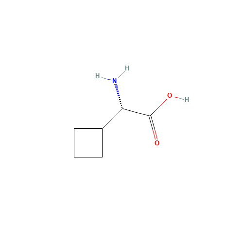 (2S)-2-amino-2-cyclobutylacetic acid (CAS: 49607-08-1) - Chemical Structure and Molecular Formula 