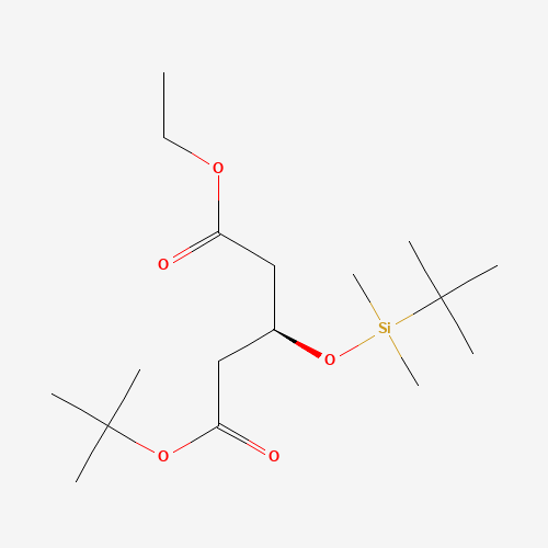 5-O-tert-butyl 1-O-ethyl (3R)-3-[tert-butyl(dimethyl)silyl]oxypentanedioate (CAS: 615556-99-5) - Related Chemical Product