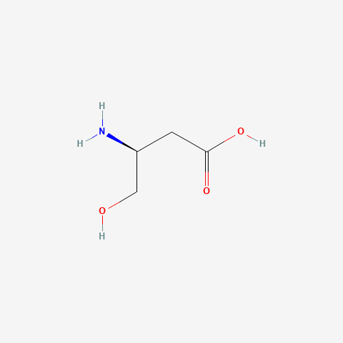 (3S)-3-amino-4-hydroxybutanoic acid (CAS: 16504-57-7) - Chemical Structure and Molecular Formula 