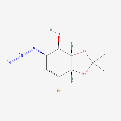 (3aS,4R,5S,7aS)-5-azido-7-bromo-2,2-dimethyl-3a,4,5,7a-tetrahydro-1,3-benzodioxol-4-ol (CAS: 171916-75-9) - Related Chemical Product