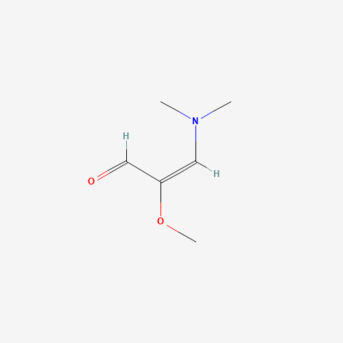 (E)-3-(dimethylamino)-2-methoxyprop-2-enal (CAS: 13616-34-7) - Chemical Structure and Molecular Formula 