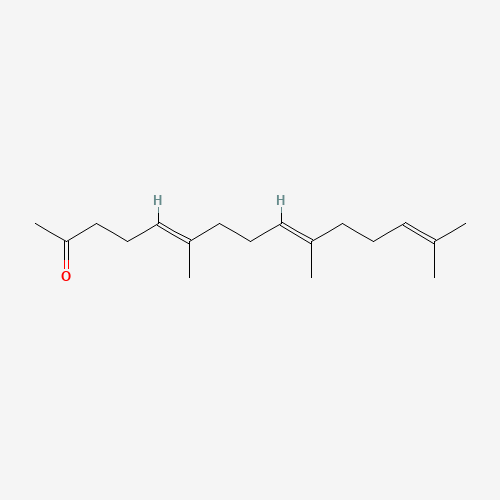 (5E,9E)-6,10,14-trimethylpentadeca-5,9,13-trien-2-one (CAS: 1117-52-8) - Chemical Structure and Molecular Formula 
