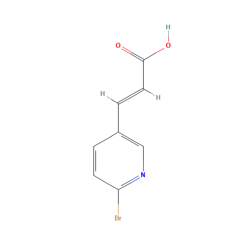 (E)-3-(6-bromopyridin-3-yl)prop-2-enoic acid (CAS: 1035123-89-7) - Related Chemical Product