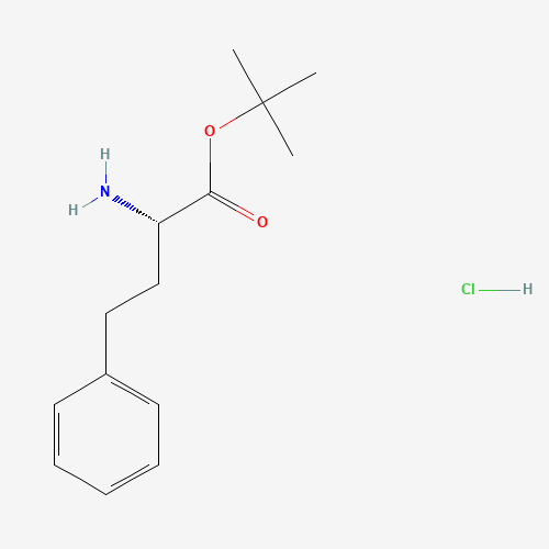 tert-butyl (2S)-2-amino-4-phenylbutanoate;hydrochloride (CAS: 130316-46-0) - Chemical Structure and Molecular Formula 