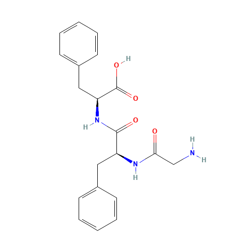 (2S)-2-[[(2S)-2-[(2-aminoacetyl)amino]-3-phenylpropanoyl]amino]-3-phenylpropanoic acid (CAS: 13116-21-7) - Chemical Structure and Molecular Formula 