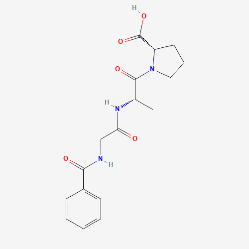(2S)-1-[(2S)-2-[(2-benzamidoacetyl)amino]propanoyl]pyrrolidine-2-carboxylic acid (CAS: 73167-84-7) - Related Chemical Product