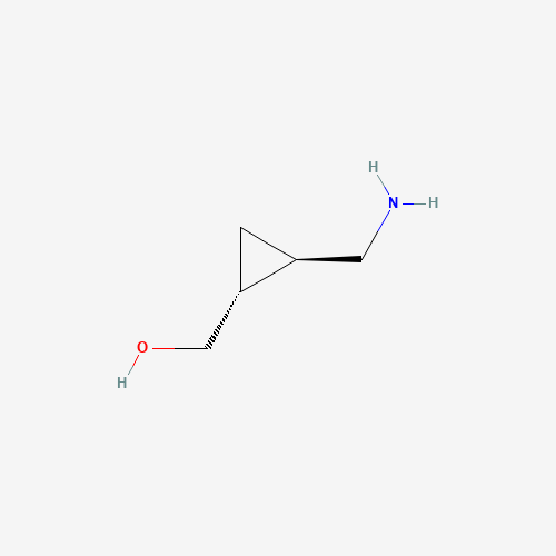 [(1R,2R)-2-(aminomethyl)cyclopropyl]methanol (CAS: 1221274-33-4) - Chemical Structure and Molecular Formula 