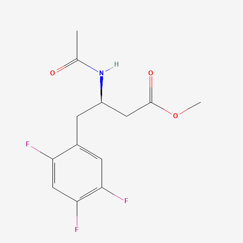 methyl (3R)-3-acetamido-4-(2,4,5-trifluorophenyl)butanoate (CAS: 1234321-83-5) - Related Chemical Product