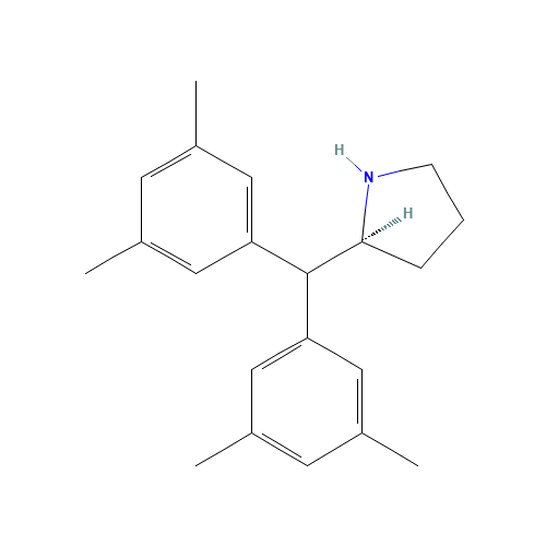 (2S)-2-[bis(3,5-dimethylphenyl)methyl]pyrrolidine (CAS: 553638-66-7) - Related Chemical Product