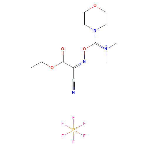 [[(Z)-(1-cyano-2-ethoxy-2-oxoethylidene)amino]oxy-morpholin-4-ylmethylidene]-dimethylazanium;hexafluorophosphate (CAS: 1075198-30-9) - Related Chemical Product