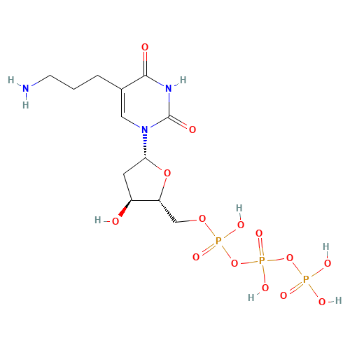 [[(2R,3S,5R)-5-[5-(3-aminopropyl)-2,4-dioxopyrimidin-1-yl]-3-hydroxyoxolan-2-yl]methoxy-hydroxyphosphoryl] phosphono hydrogen phosphate (CAS: 90015-82-0) - Related Chemical Product