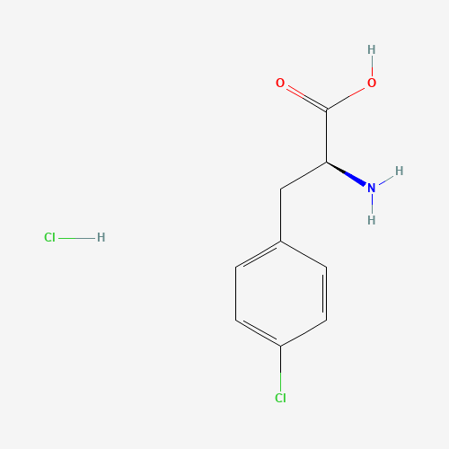 (2S)-2-amino-3-(4-chlorophenyl)propanoic acid;hydrochloride (CAS: 123053-23-6) - Chemical Structure and Molecular Formula 