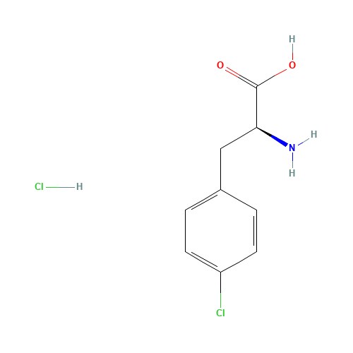 (2S)-2-amino-3-(4-chlorophenyl)propanoic acid;hydrochloride (CAS: 123053-23-6) - Chemical Structure and Molecular Formula 