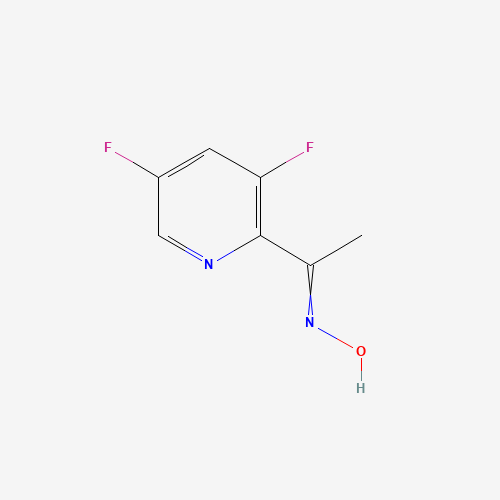 (2E)-3,5-difluoro-2-(1-nitrosoethylidene)-1H-pyridine (CAS: 1075756-91-0) - Chemical Structure and Molecular Formula 