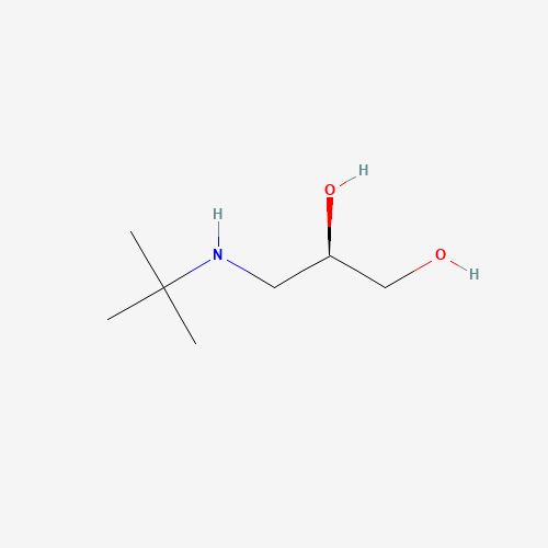 (2R)-3-(tert-butylamino)propane-1,2-diol (CAS: 59207-70-4) - Chemical Structure and Molecular Formula 