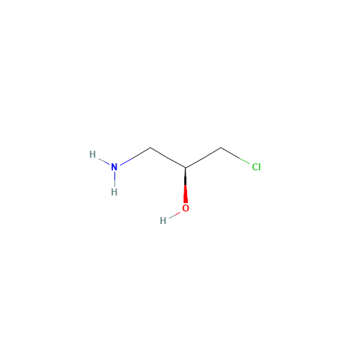(2S)-1-amino-3-chloropropan-2-ol (CAS: 53494-57-8) - Chemical Structure and Molecular Formula 