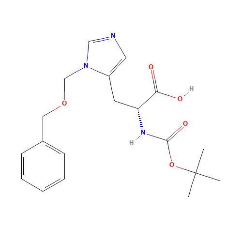 (2R)-2-[(2-methylpropan-2-yl)oxycarbonylamino]-3-[3-(phenylmethoxymethyl)imidazol-4-yl]propanoic acid (CAS: 99310-01-7) - Related Chemical Product